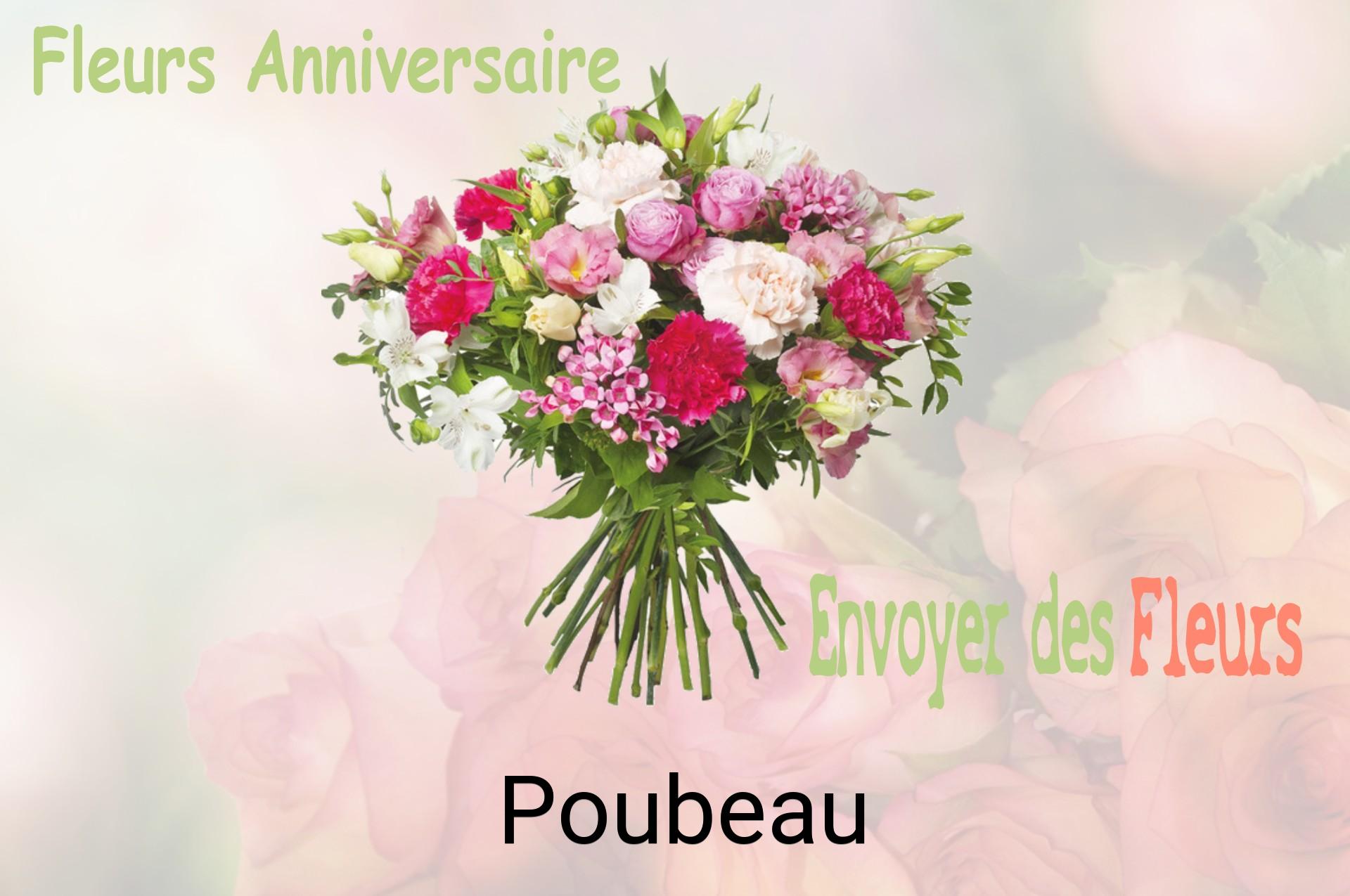 Bouquet de fleurs d’anniversaire livré à Poubeau