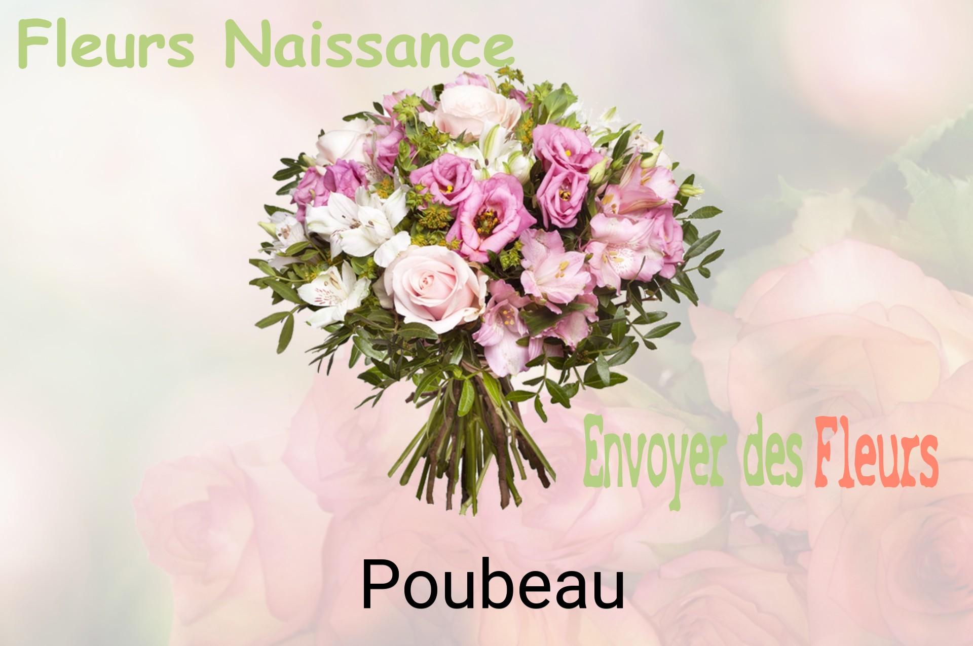 Bouquet de fleurs de naissance livré à Poubeau