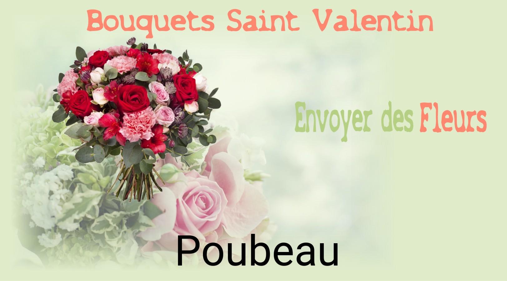 Roses de Saint-Valentin livrées à Poubeau